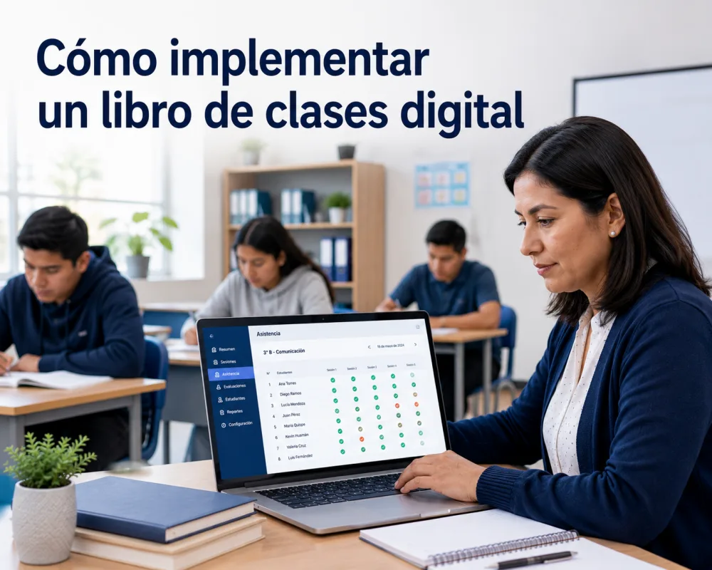 Cómo implementar un libro de clases digital: guía práctica para instituciones educativas