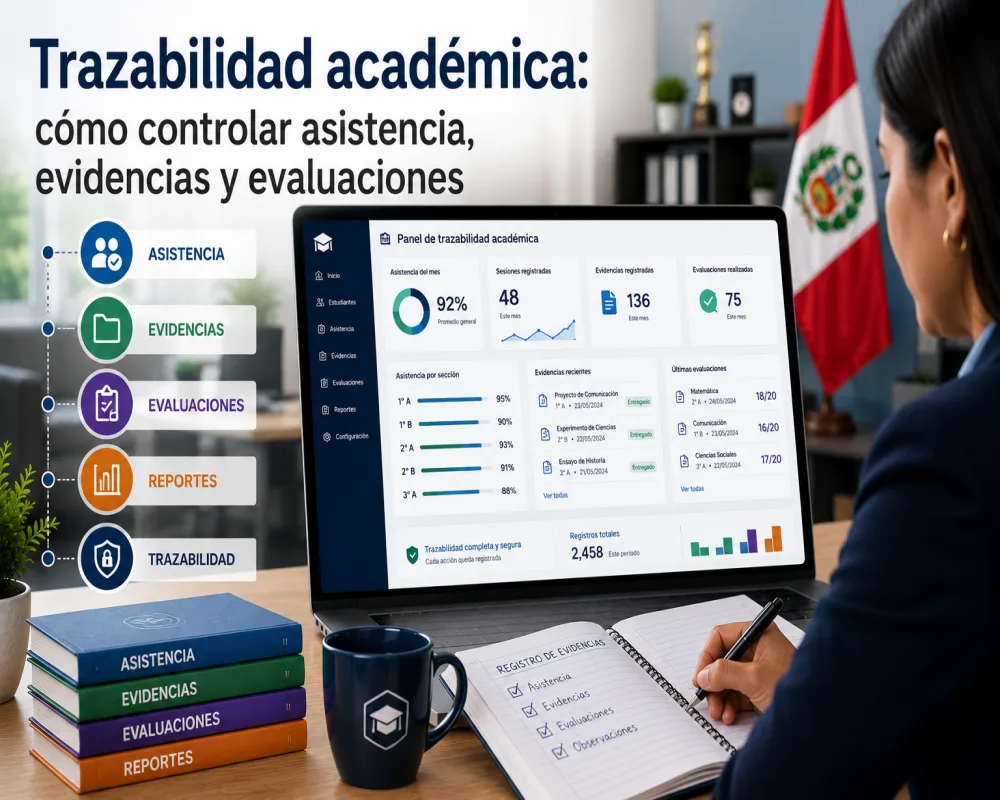 Trazabilidad académica: cómo controlar asistencia, evidencias y evaluaciones